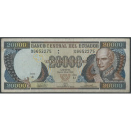 Ecuador 20.000 Sucres 26 Mar 1999 AJ P129c