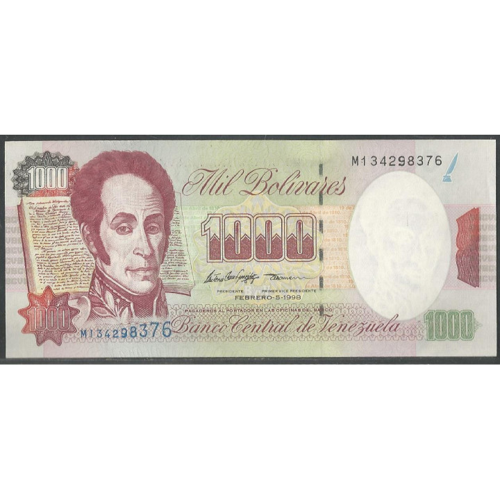 Venezuela 1.000 Bolivares 5 Feb 1998 M 9 Dig P76c