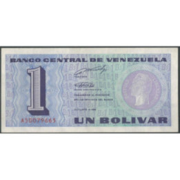 Venezuela 1 Bolivar 5 Oct 1989 A8 Dig P68