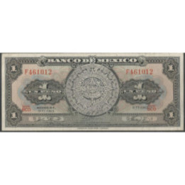 Mexico 1 Peso 9 Jun 1965 Serie BCO P59i