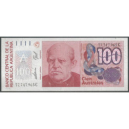 Argentina 100 Australes ND1985-90 Serie C P327c