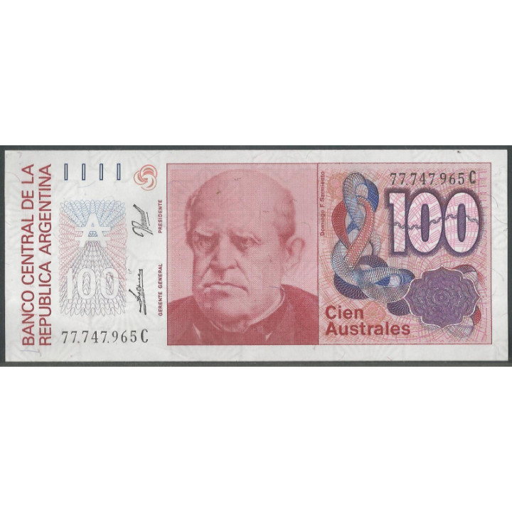 Argentina 100 Australes ND1985-90 Serie C P327c
