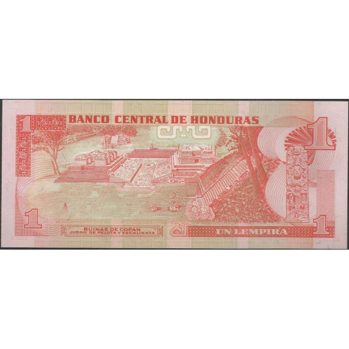 Honduras 1 Lempira 18 Sep 1977 P79A reverso