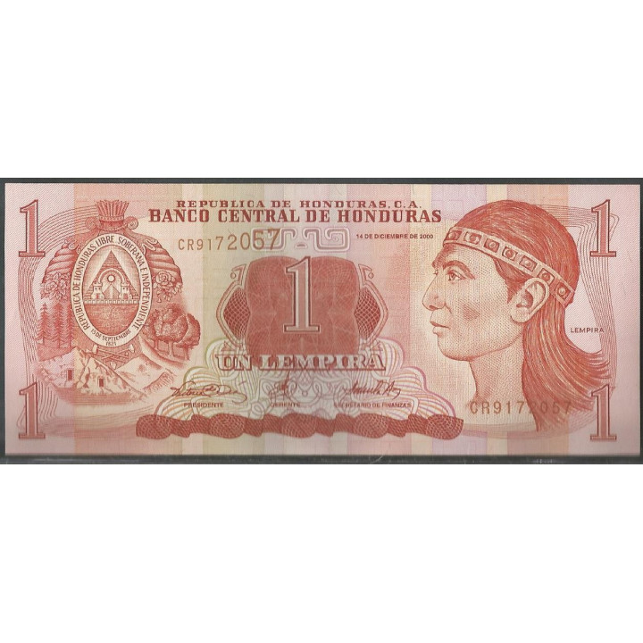 Honduras 1 Lempira 14 Dic 2000 P84a