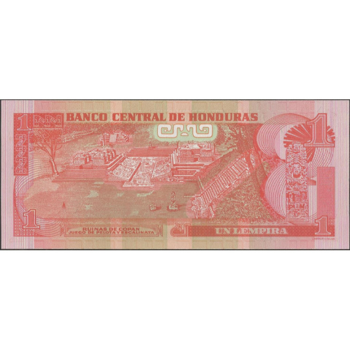 Honduras 1 Lempira 6 May 2010 P89b reverso