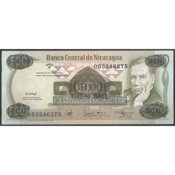 Nicaragua 100.000 Cordobas D1987 P149