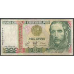 Peru 1.000 Intis 26 Jun 1987 P136b