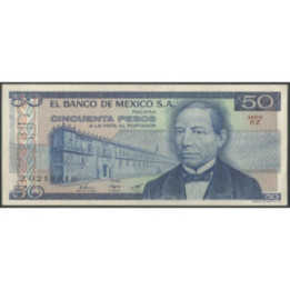 Mexico 50 Pesos 27 Ene 1981 Serie KZ P73