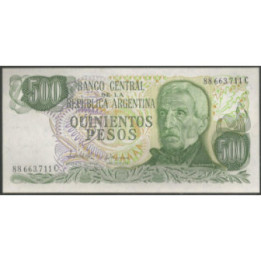 Argentina 500 Pesos ND1977-81 Serie C P303c