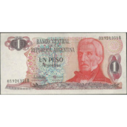 Argentina 1 Peso Argentino ND1983-4 Serie B P311a
