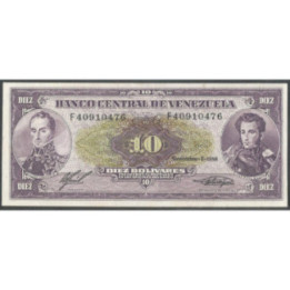 Venezuela 10 Bolivares 3 Nov 1988 F 8 Dig P62