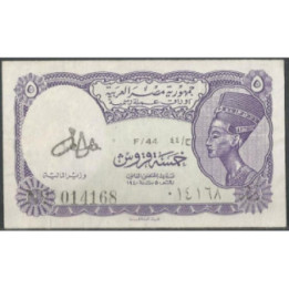 Egipto 5 Piastres L1940 Serie 44 P182g