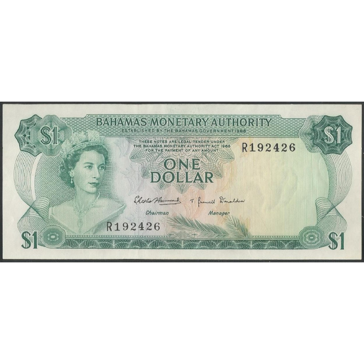 Bahamas 1 Dollar L1968 P27a