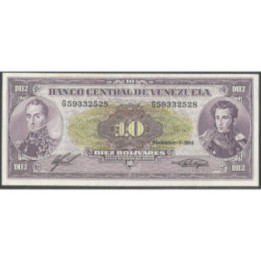 Venezuela 10 Bolivares 3 Nov 1988 G 8 Dig P62