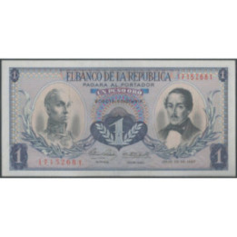 Billete de 1 Peso 20 jul 1967 BGW061
