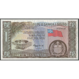 Samoa Occidental 5 Pounds ND1963 P15a