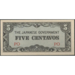 Filipinas Ocupacion Japonesa WWII 5 Centavos ND1942 PO P103a