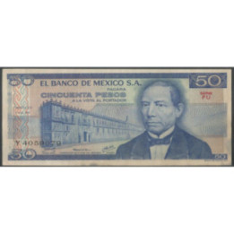 Mexico 50 Pesos 5 Jul 1978 Serie FU P67a