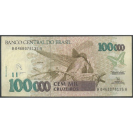 Brasil 100.000 Cruzeiros ND1992 P235a