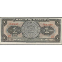 Mexico 1 Peso 10 May 1967 Serie BDD P59j