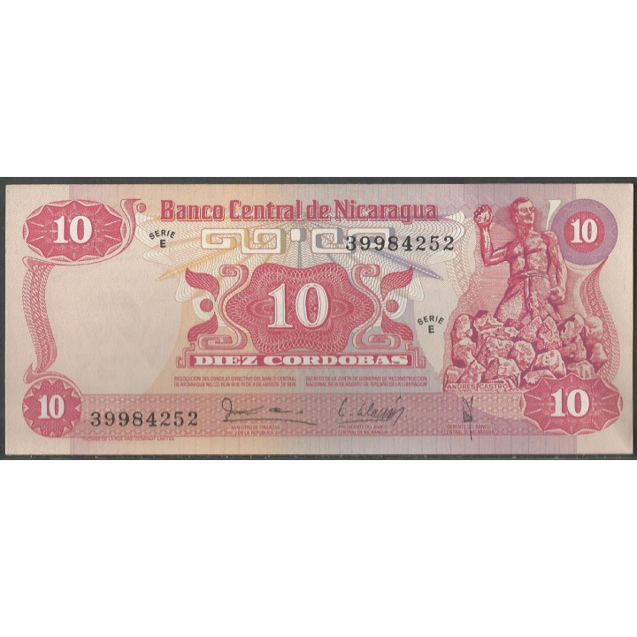 Nicaragua 10 Cordobas D1979 P134