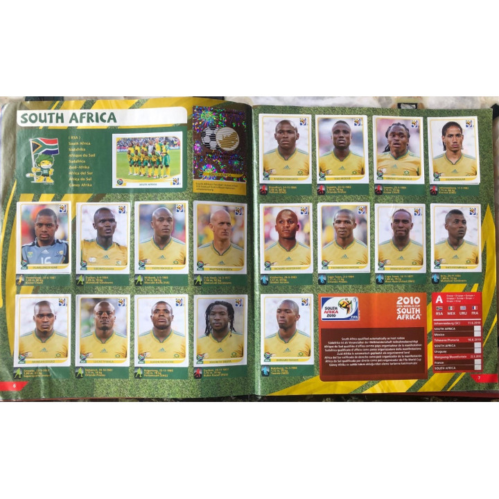 Futbol - Mundial South Africa 2010 Panini reverso