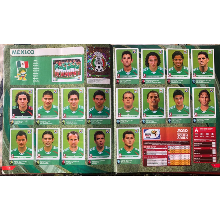 Futbol - Mundial South Africa 2010 Panini reverso