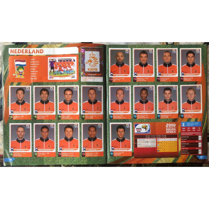 Futbol - Mundial South Africa 2010 Panini reverso