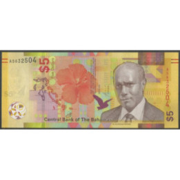 Bahamas 5 Dollars 2020 P77A