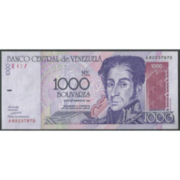 Venezuela 1.000 Bolivares 10 Sep 1998 A 8 Dig P79