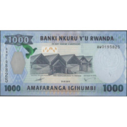 Rwanda 1.000 Francs 1 May 2015 P39a