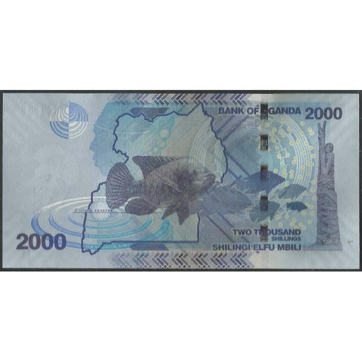 Uganda 2.000 Shillings 2019 P50e reverso