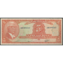 Haiti 5 Gourdes L1979 P232