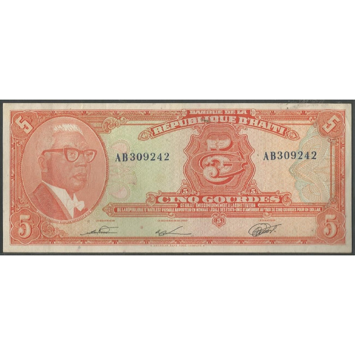Haiti 5 Gourdes L1979 P232