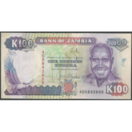 Zambia 100 Kwacha ND1991 P34a