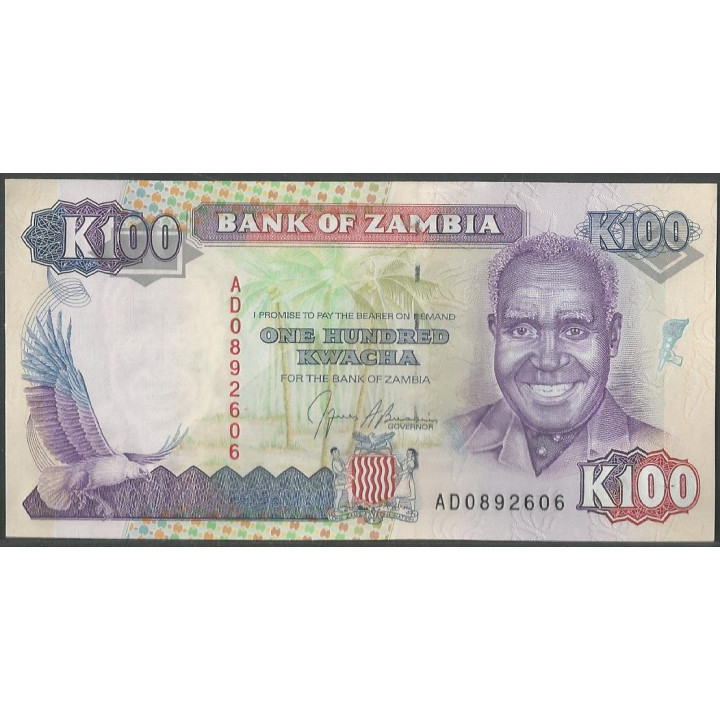Zambia 100 Kwacha ND1991 P34a