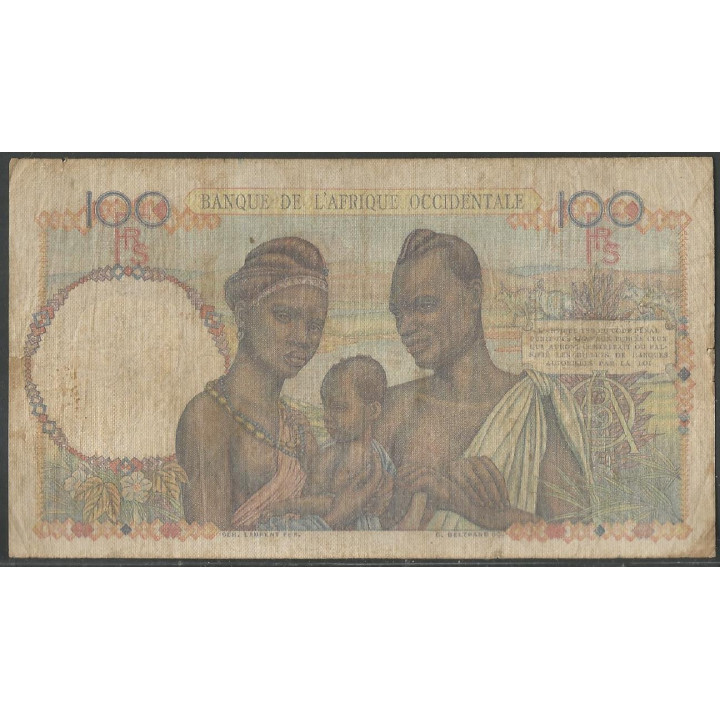Africa Occidental Francesa, 100 Francs 14 May 1945 P40(1)