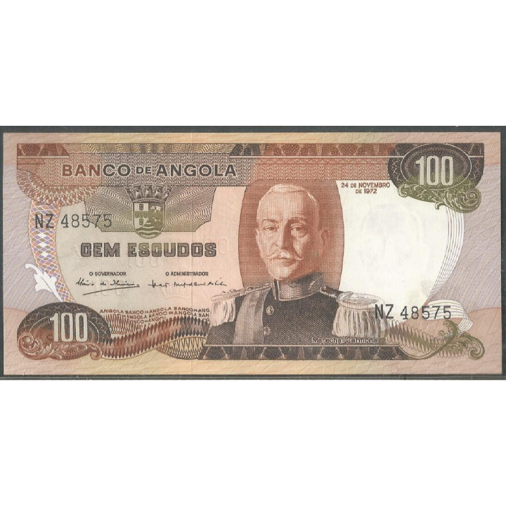 Angola 100 Escudos, 24 Nov 1972 P101