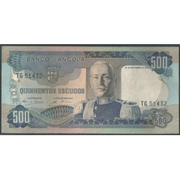 Angola 500 Escudos, 24 Nov 1972 P102