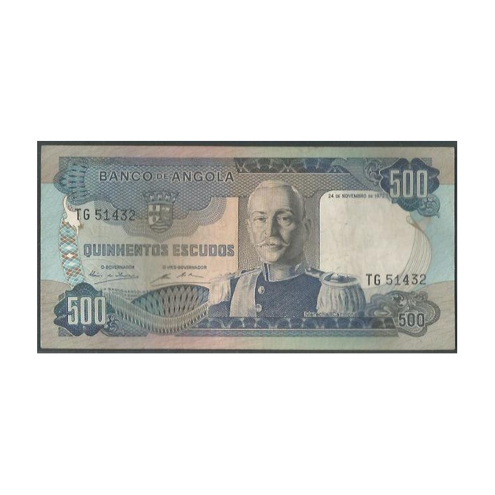 Angola 500 Escudos, 24 Nov 1972 P102