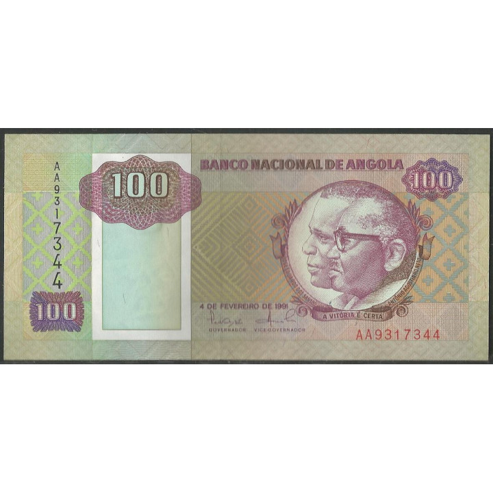 Angola 100 Kwanzas, 4 Feb 1991 P126