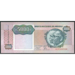 Angola 5.000 Kwanzas, 4 Feb 1991 P130b