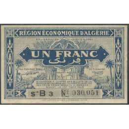 Argelia, 1 Franc L1944 P98a