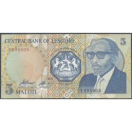 Lesotho 5 Maloti 1989 P10a