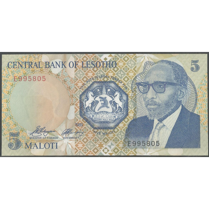Lesotho 5 Maloti 1989 P10a