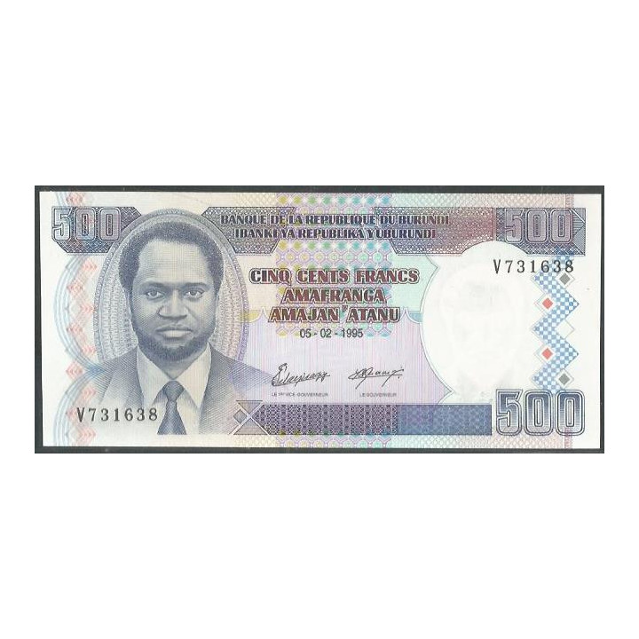 Burundi, 500 Francs 5 Feb 1995 P37A