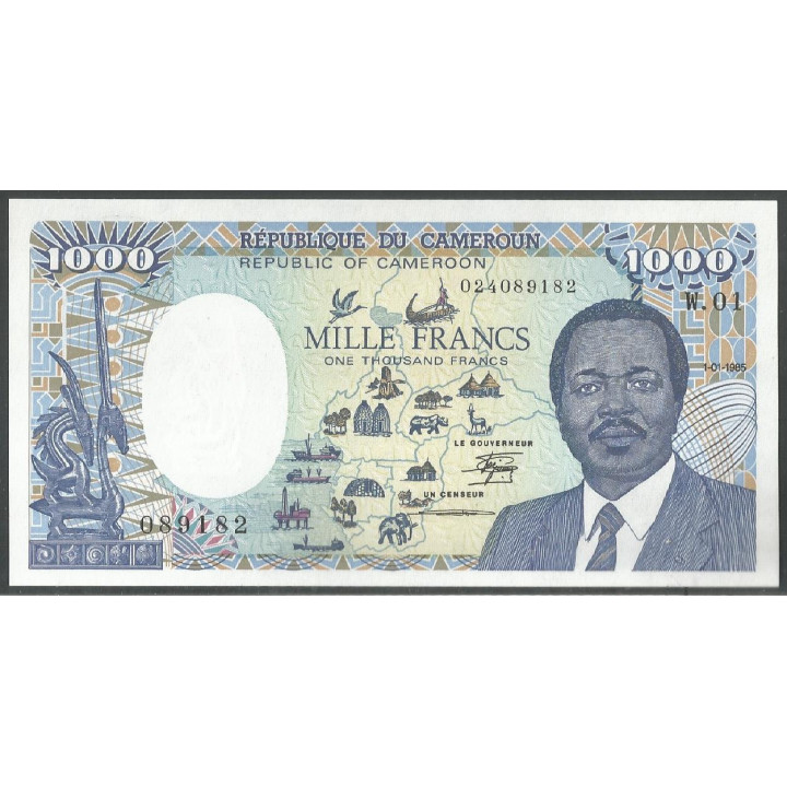 Camerun, 1.000 Francs 1 Ene 1985 P25