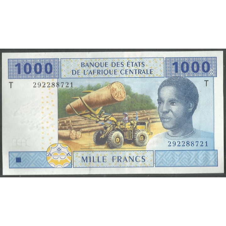 Congo, 1.000 Francs 2002 P107Ta