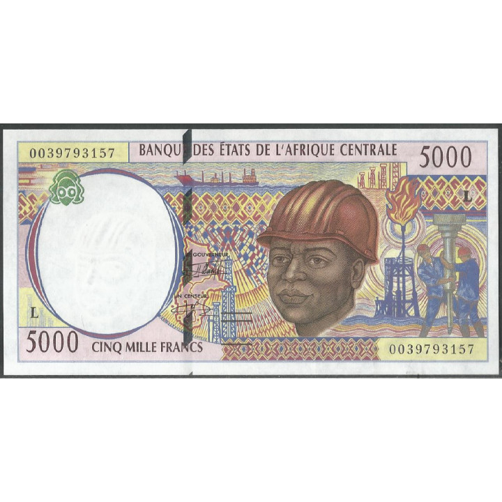 Gabon, 5.000 Francs 2000 P404Lf