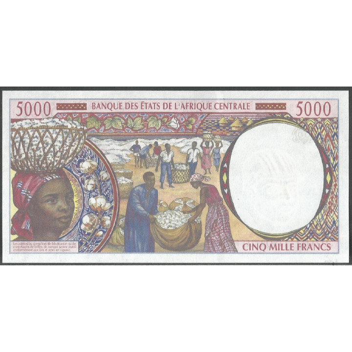 Gabon, 5.000 Francs 2000 P404Lf